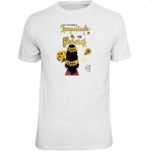 Camiseta Unissex Mulher na tempestade floresce