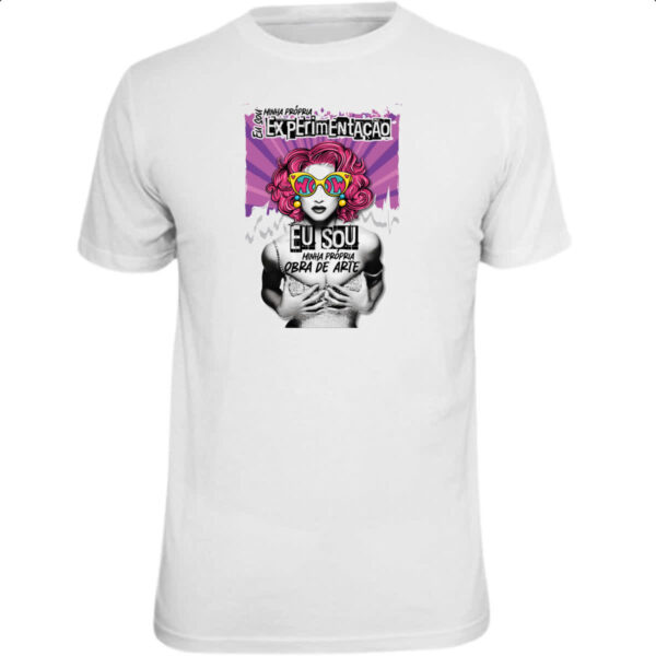 Camiseta Unissex Mulher obra de arte