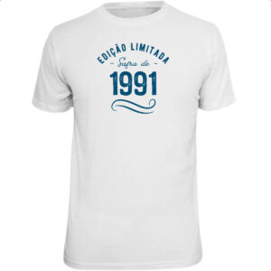 Camiseta Unissex Ano de safra 1991