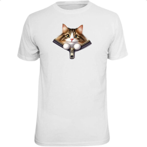 Camiseta Unissex Maine Coon no ziper