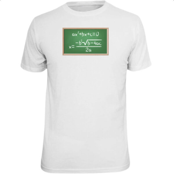 Camiseta Unissex Matematica equacao segundo grau
