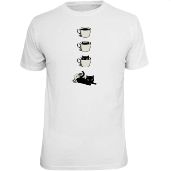 Camiseta Unissex Minha xicara de gato