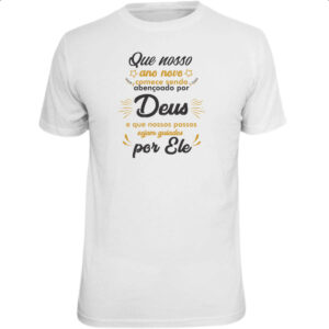 Camiseta Unissex Ano novo comandado por Deus