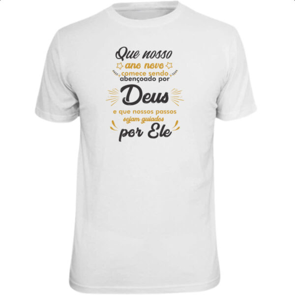 Camiseta Unissex Ano novo comandado por Deus