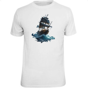 Camiseta Unissex Navio em mar aberto