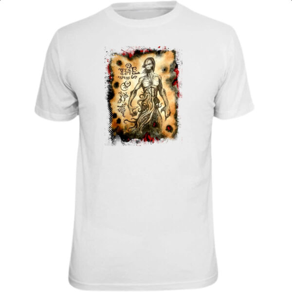 Camiseta Unissex Necronomicon Fragmento Cthulhu Larp