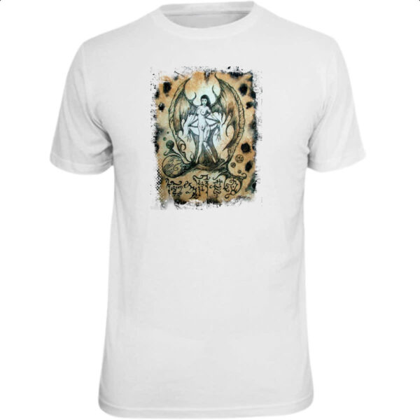 Camiseta Unissex Necronomicon Fragmento Succubus