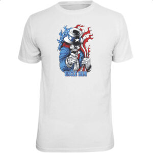 Camiseta Unissex Uncle Sam Skull