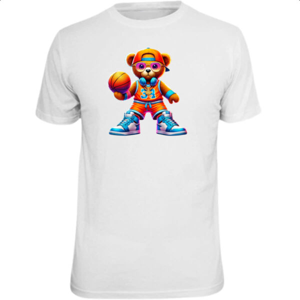 Camiseta Unissex Urso Basketball