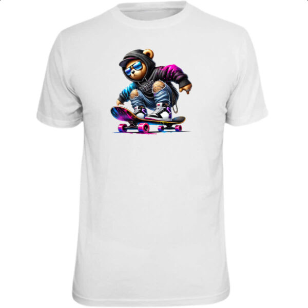 Camiseta Unissex Urso skatista