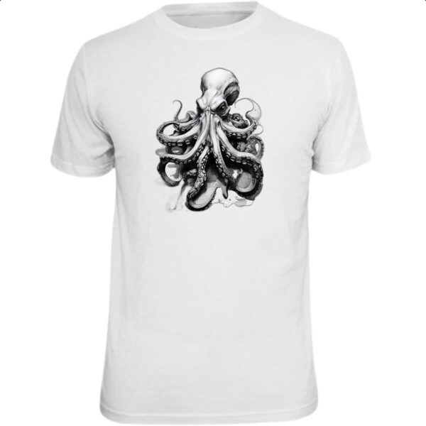 Camiseta Unissex Octopus desenho tatoo style
