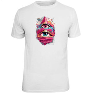 Camiseta Unissex Olho de Horus no ceu Street Art