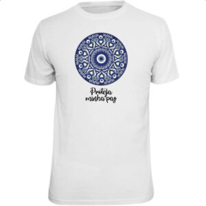 Camiseta Unissex Olho grego proteja minha paz