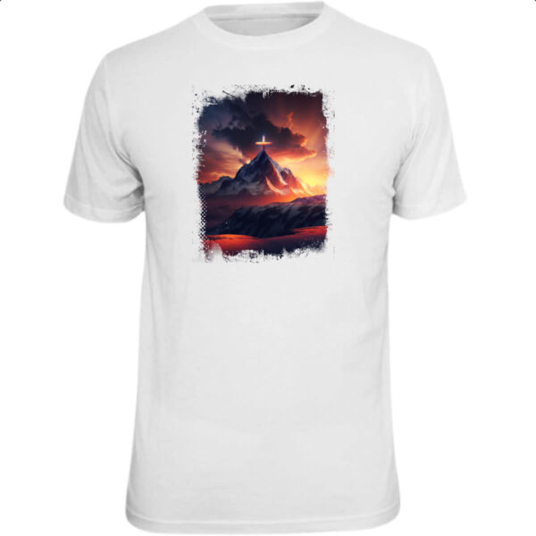 Camiseta Unissex A fe move montanhas 2