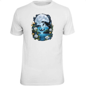 Camiseta Unissex Orca ao luar