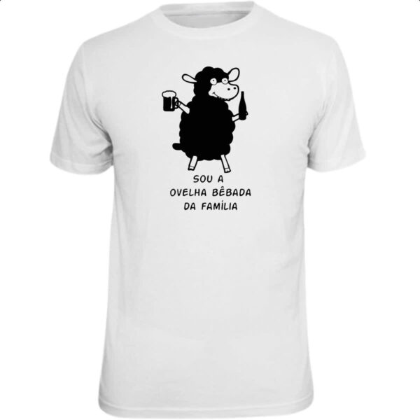 Camiseta Unissex Ovelha Bebada da Familia