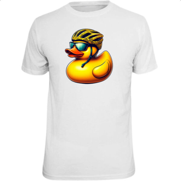 Camiseta Unissex Patinho de borracha Ciclista