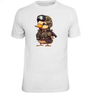 Camiseta Unissex Patinho militar