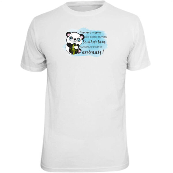 Camiseta Unissex Panda algumas pessoas sao nuvens