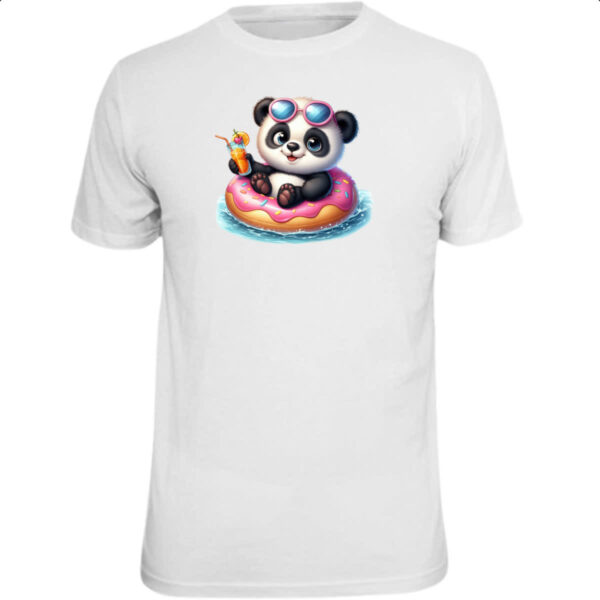 Camiseta Unissex Panda na boia