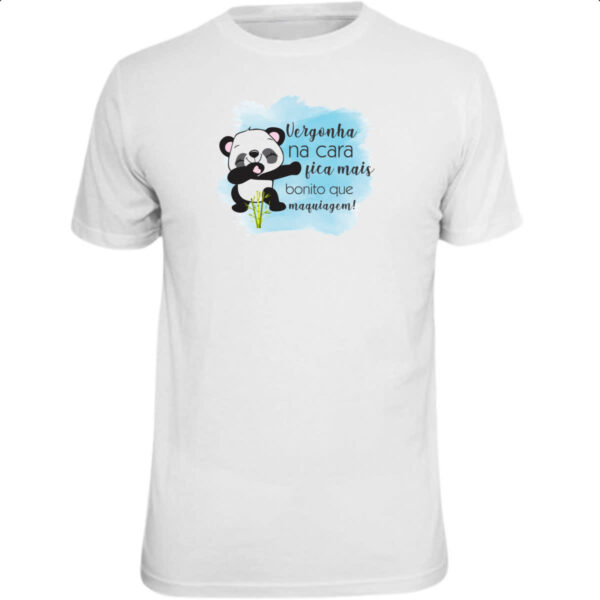 Camiseta Unissex Panda vergonha na cara
