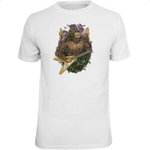 Camiseta Unissex Pe grande na guitarra