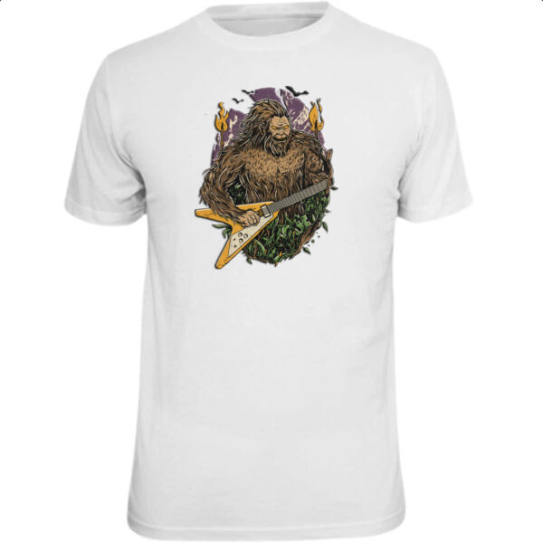 Camiseta Unissex Pe grande na guitarra