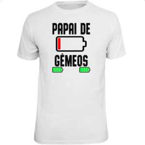 Camiseta Unissex Papai de gemeos