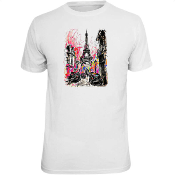 Camiseta Unissex Paris street art