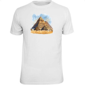 Camiseta Unissex Piramide de Queops watercolor