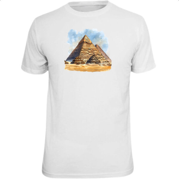 Camiseta Unissex Piramide de Queops watercolor