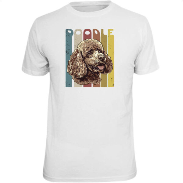 Camiseta Unissex Poodle retro vintage