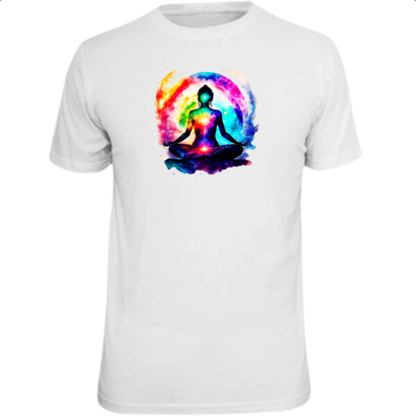 Camiseta Unissex Posicao Lotus Chakra