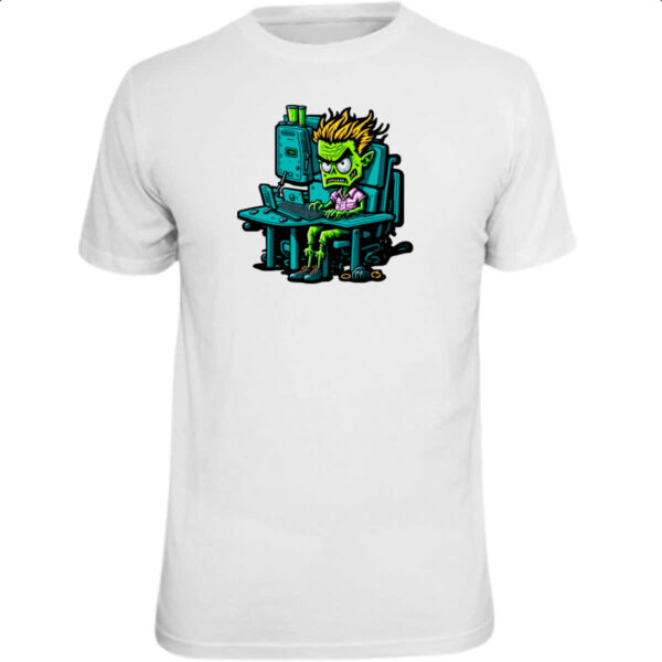 Camiseta Unissex Programador Escravo Zumbi