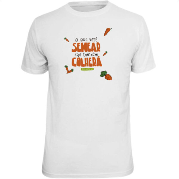 Camiseta Unissex Religioso semear e colher