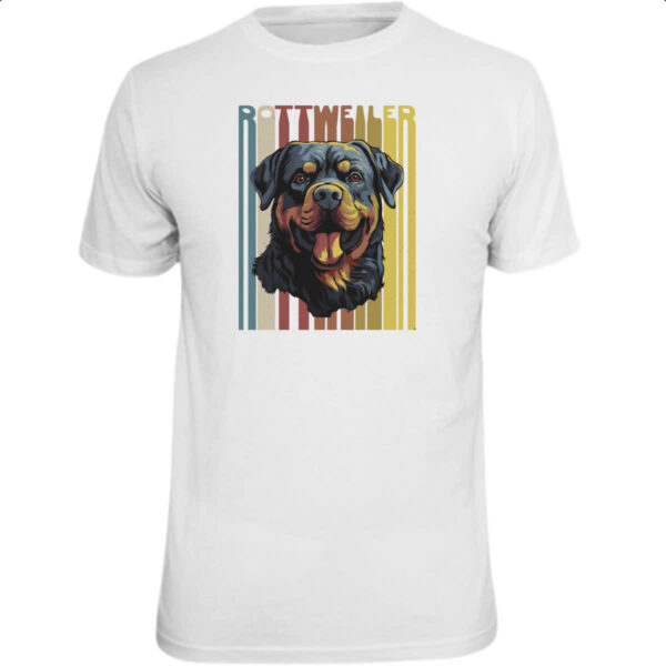 Camiseta Unissex Rottweller retro vintage