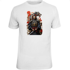 Camiseta Unissex Samurai Japones Dragao Milenar
