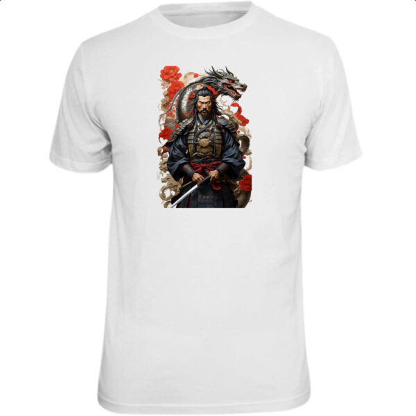 Camiseta Unissex Samurai Japones Dragao Milenar