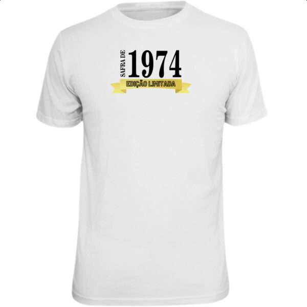 Camiseta Unissex Safra de 1974