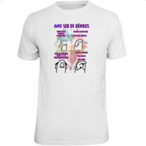 Camiseta Unissex Signo Amo ser de Gemeos