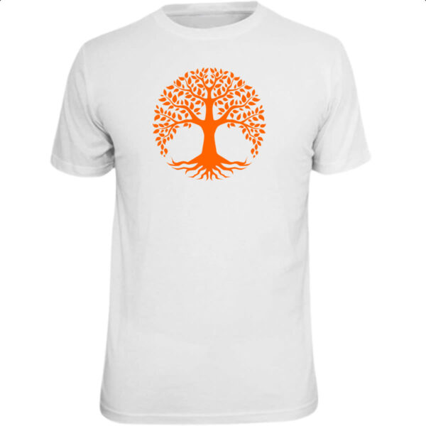 Camiseta Unissex Arvore da vida laranja