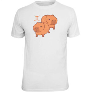 Camiseta Unissex Signo Capivara Gemeos