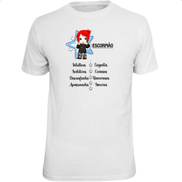Camiseta Unissex Signo Cute Escorpiao