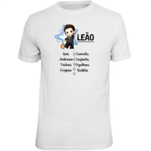 Camiseta Unissex Signo Cute Leao
