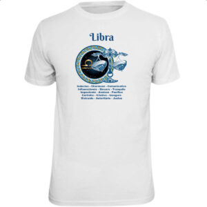Camiseta Unissex Signo de Libra adjetivos