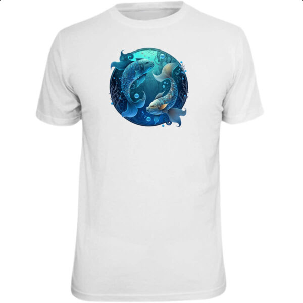 Camiseta Unissex Signo de Peixes placa de luxo