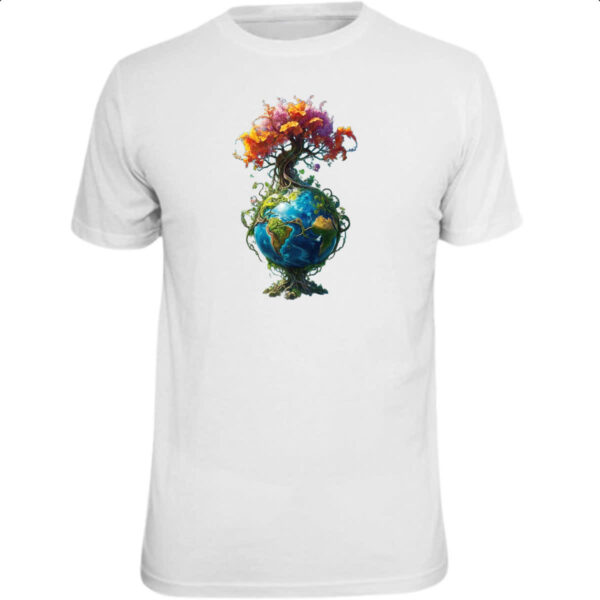 Camiseta Unissex Arvore da vida planeta Terra