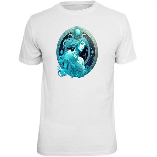 Camiseta Unissex Signo de aquario logo de luxo