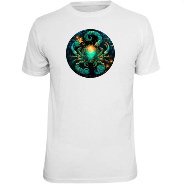 Camiseta Unissex Signo de cancer logo de luxo
