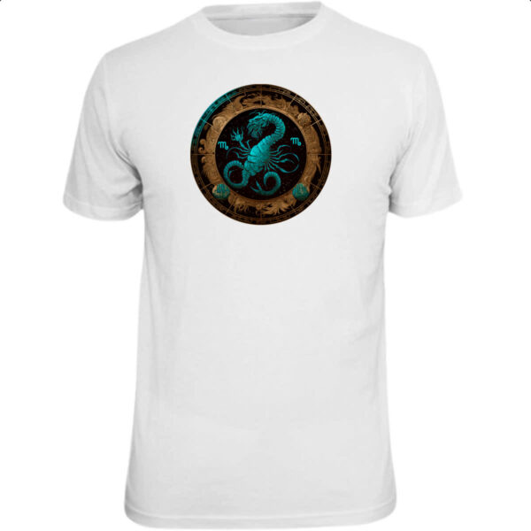 Camiseta Unissex Signo de escorpiao logo de luxo